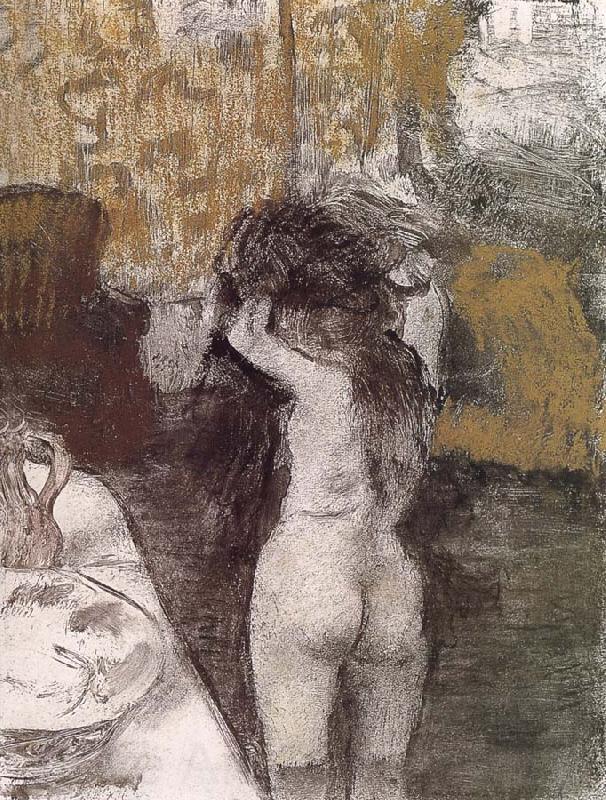 Edgar Degas After bath Germany oil painting art